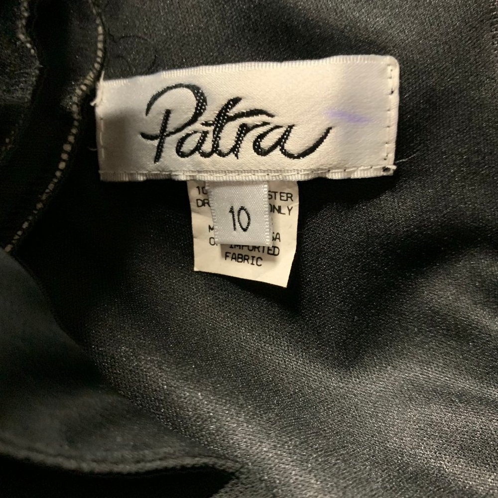 Patra Women's Black Chiffon Dress Size 10 - Picture 10 of 11